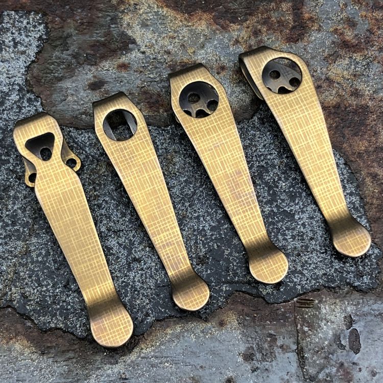 "Micarta" Bronze Anodized Clips